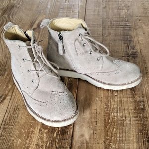 Armani Junior Suede Oxford Boots Size 5